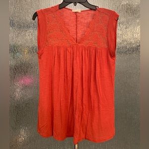 Maurice’s Coral Sleeveless Blouse
